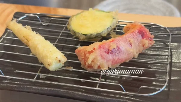 道後天ぷら ご天 本店のズッキーニとパプリカの天ぷら - ゆりママんブログ 道後天ぷら ご天 本店のズッキーニとパプリカの天ぷら