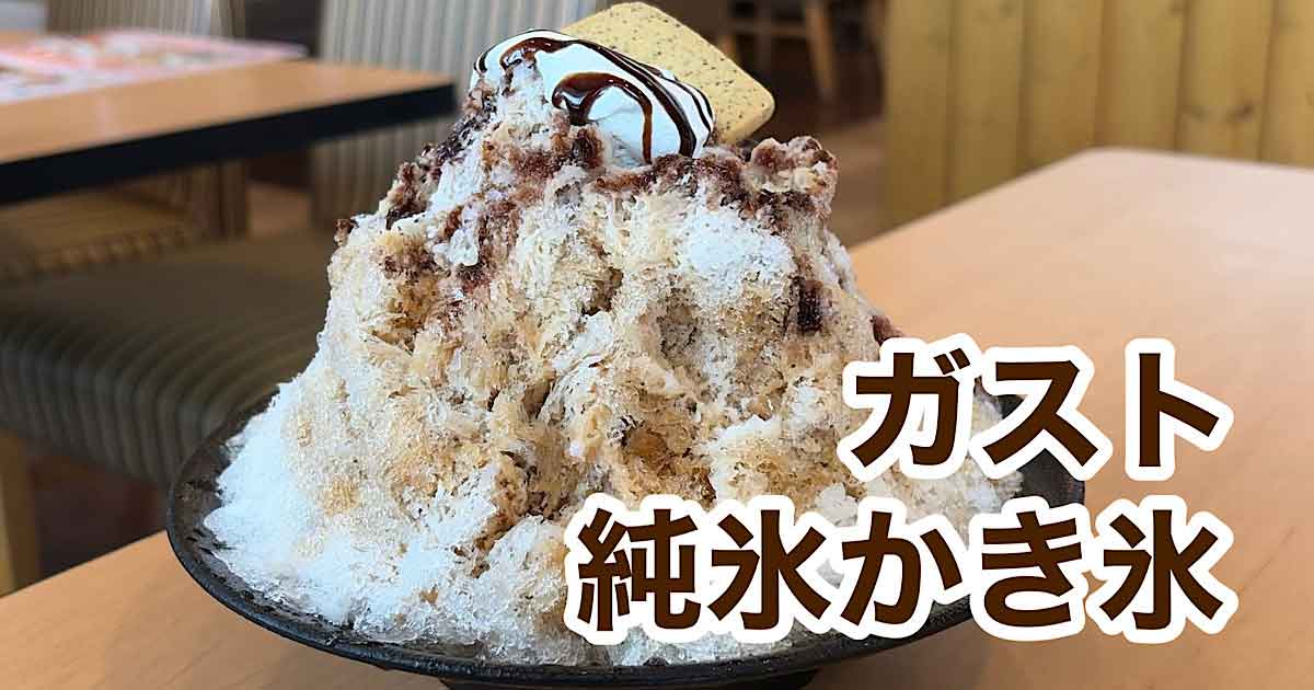 ガストの純氷かき氷 カフェモカ味（2026年夏限定メニュー）