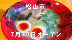 松山市問屋町のラー麺ずんどう屋で食べた人気No.1の味玉らーめん
