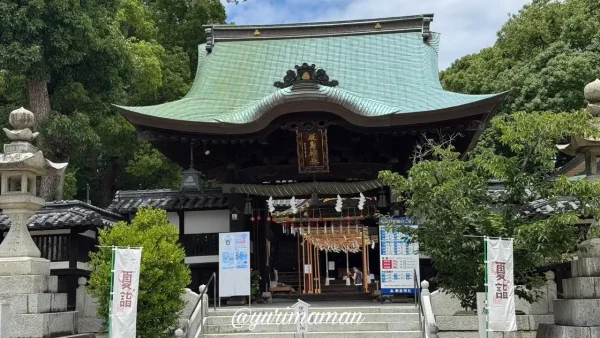 三津厳島神社の風鈴スポットと拝殿(松山市) - ゆりママんブログ 三津厳島神社の風鈴スポットと拝殿(松山市)