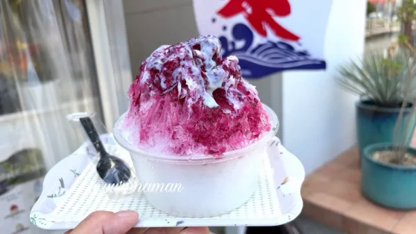 かき氷NANA'YA(ななや)のぶどうかき氷01 - ゆりママんブログ かき氷NANA'YA(ななや)のぶどうかき氷01