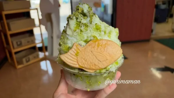 日本一たい焼 愛媛松前店の抹茶かき氷3 - ゆりママんブログ 日本一たい焼 愛媛松前店の抹茶かき氷3