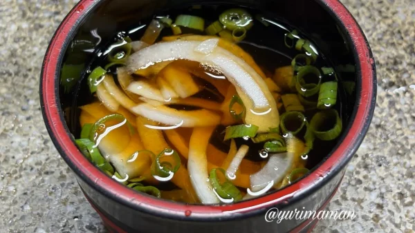 名水亭そうめん流しの薬味(ネギ・玉ねぎ・わさび)02 - ゆりママんブログ 名水亭そうめん流しの薬味(ネギ・玉ねぎ・わさび)02