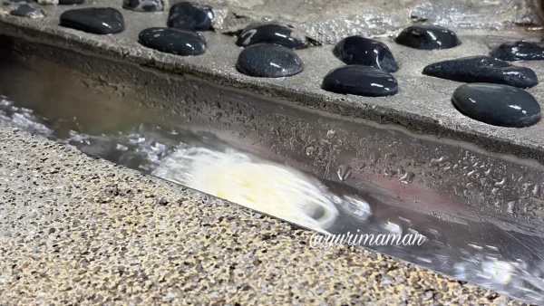 名水亭の流れるそうめんの様子 - ゆりママんブログ 名水亭の流れるそうめんの様子