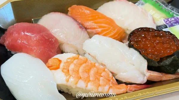 スーパー日東土居田店で購入した特選にぎり寿司2 - ゆりママんブログ スーパー日東土居田店で購入した特選にぎり寿司2