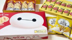 東京駅で購入したお土産（東京じゃがばな奈・ベイマックスアップルケーキ・東京ばな奈・キットカット）