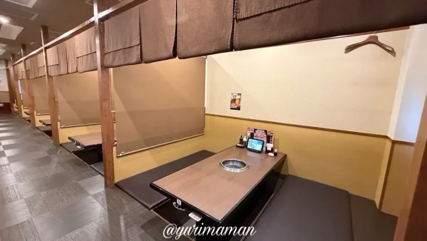 焼肉五苑フライブルク通り店の座敷席|家族でゆっくり過ごせる店内 - ゆりママんブログ 焼肉五苑フライブルク通り店の座敷席|家族でゆっくり過ごせる店内