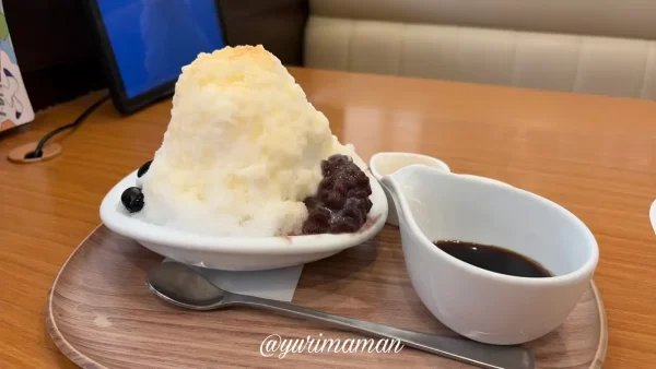 ココス ミニ黒みつきなこかき氷