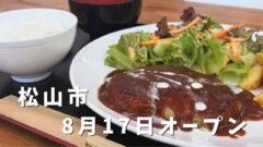 松山市高砂町「カントリーハウス.エフ」のハンバーグ定食