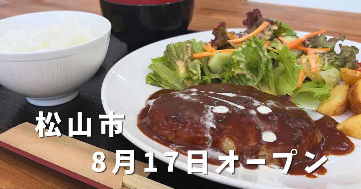 松山市高砂町「カントリーハウス.エフ」のハンバーグ定食