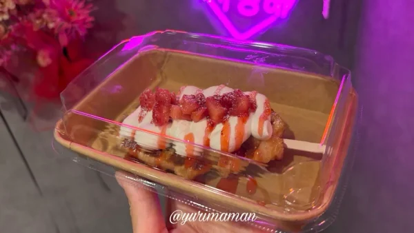 いちご日和のいちごを使ったクロッフル01 - ゆりママんブログ いちご日和のいちごを使ったクロッフル01