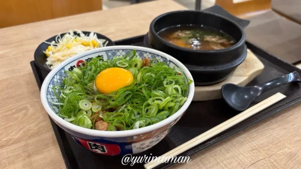 エミフルMASAKI肉丸商店のねぎたま牛カルビ丼（中）肉丸セット02