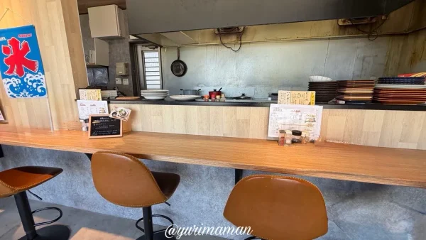 くぼたキッチン959のカウンター席