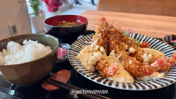 なぎなみの愛媛県車海老フライ定食02 - ゆりママんブログ なぎなみの愛媛県車海老フライ定食02