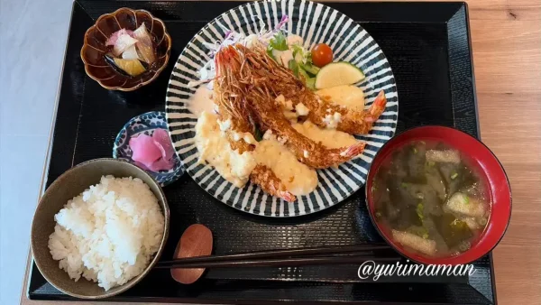 なぎなみの愛媛県車海老フライ定食 - ゆりママんブログ なぎなみの愛媛県車海老フライ定食