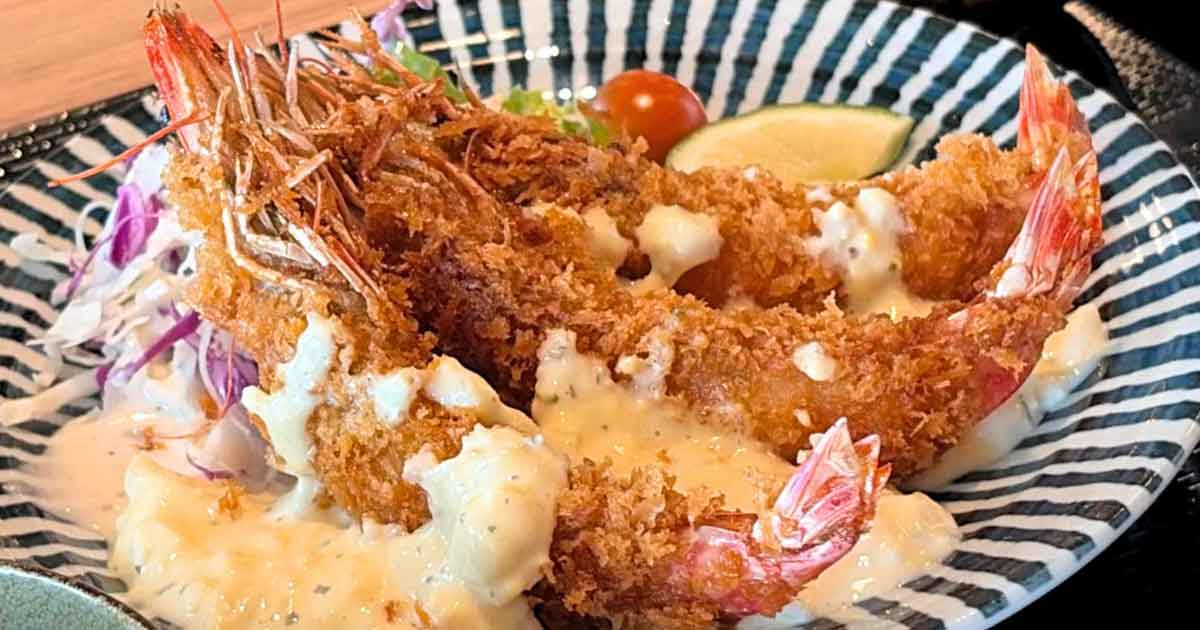 なぎなみの愛媛県車海老フライ定食