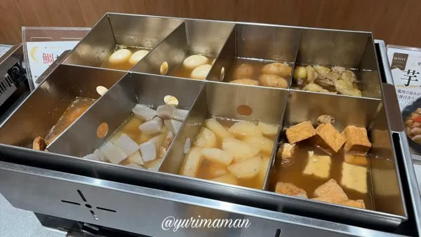 たかのこのホテル朝食ビュッフェに並ぶおでん - ゆりママんブログ たかのこのホテル朝食ビュッフェに並ぶおでん