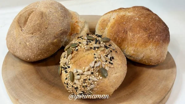 ごろうぱんで購入した天然酵母の田舎パン3種類