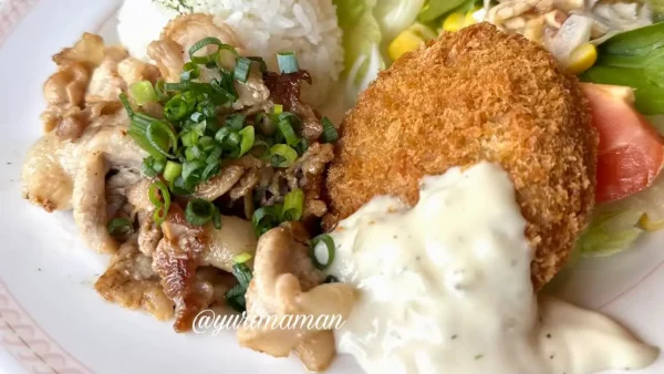 ジョイフル金曜日のカフェプレートランチ・焼きしゃぶ&ポテトコロッケ01