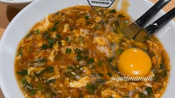 卵落としジャン麺ハーフ
