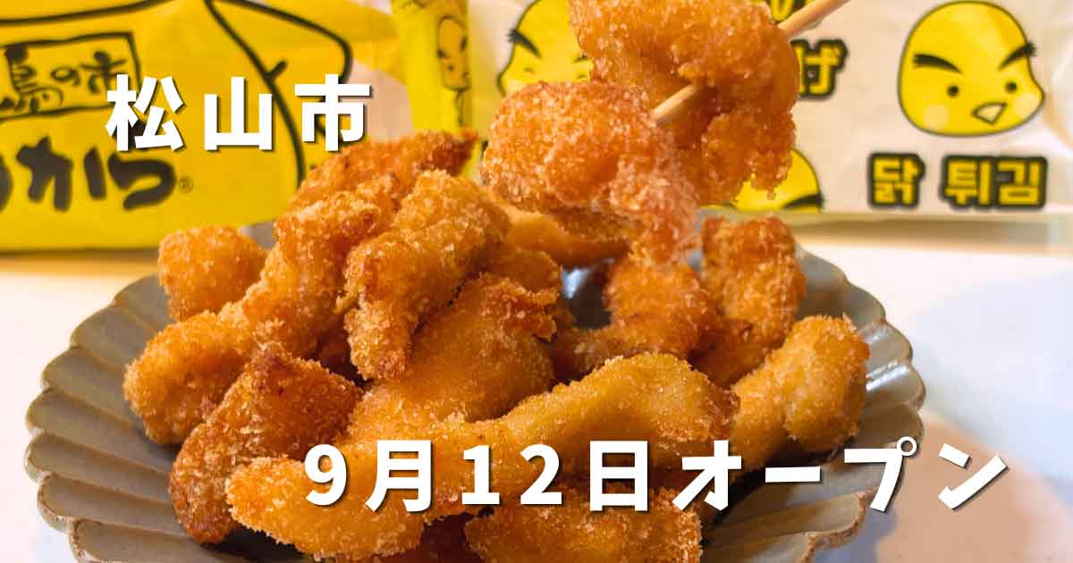 松山市銀天街にオープンする金のとりから松山銀天街店の唐揚げ