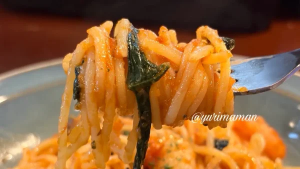 松山市plan:c(プランク)のエビとほうれん草のトマトベース生パスタ02
