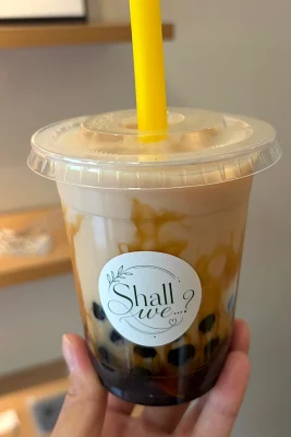 shall weの黒糖ミルクティータピオカ650円