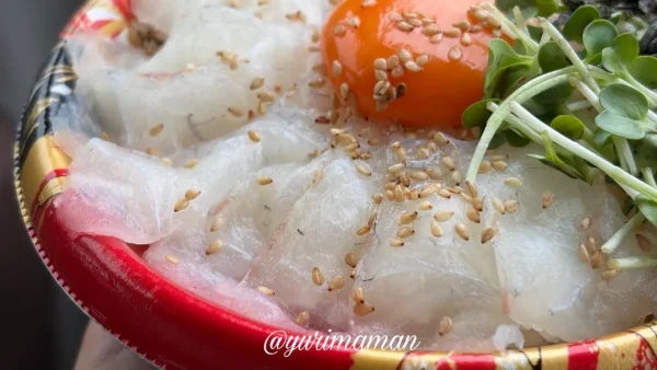 朝捌いた鯛をたっぷり使った鯛海丸の生鯛めし02