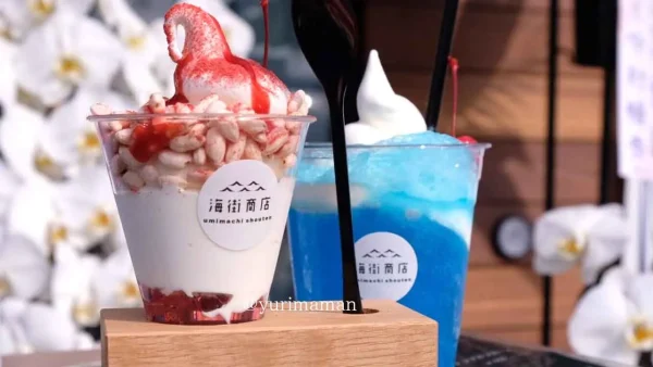 海街商店(伊予市)ソフトクリームとドリンク