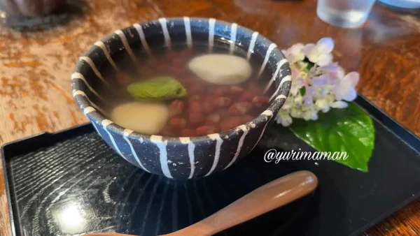 カフェでんじろうの冷やしぜんざい(内子町)