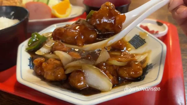 かば忠の酢豚ランチ(内子町)