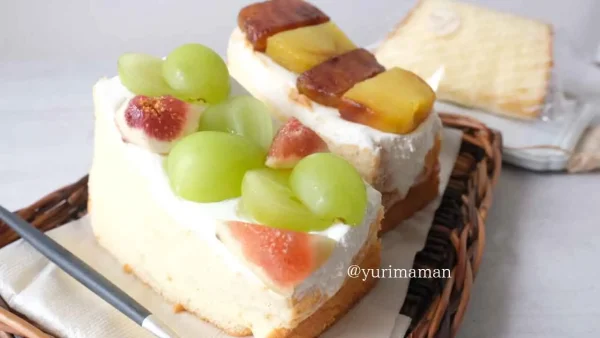 洋菓子 金の羽のフルーツシフォンケーキ(内子町)
