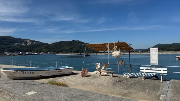 大島・宮窪にある田ノ浦バス停『汝、星のごとく』ロケ地