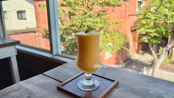 おおず赤煉瓦館カフェの愛媛県産みかんスムージー02