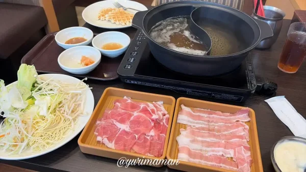 しゃぶ葉の平日限定1,099円しゃぶしゃぶランチ