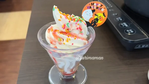 しゃぶ葉のデザート食べ放題で作ったハロウィンパフェ