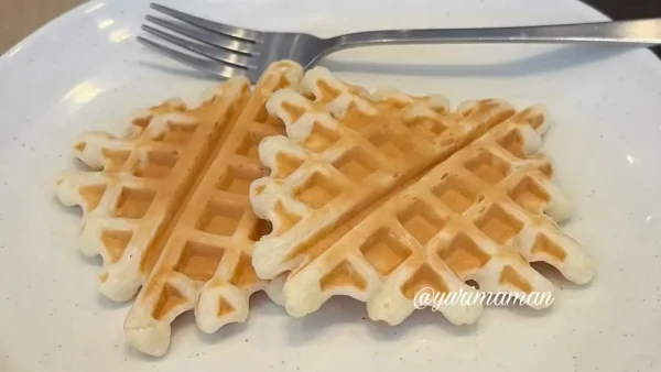 しゃぶ葉のデザート食べ放題で焼いたワッフル