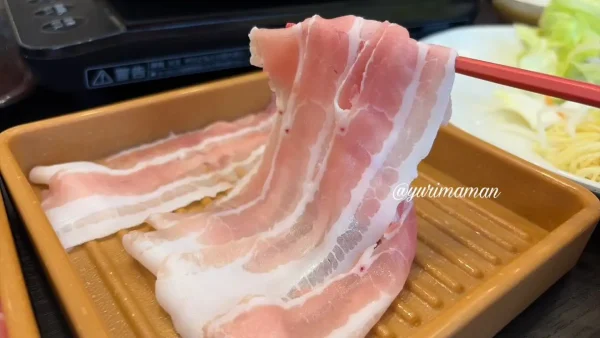 しゃぶ葉で10月から復活した豚バラをしゃぶしゃぶ