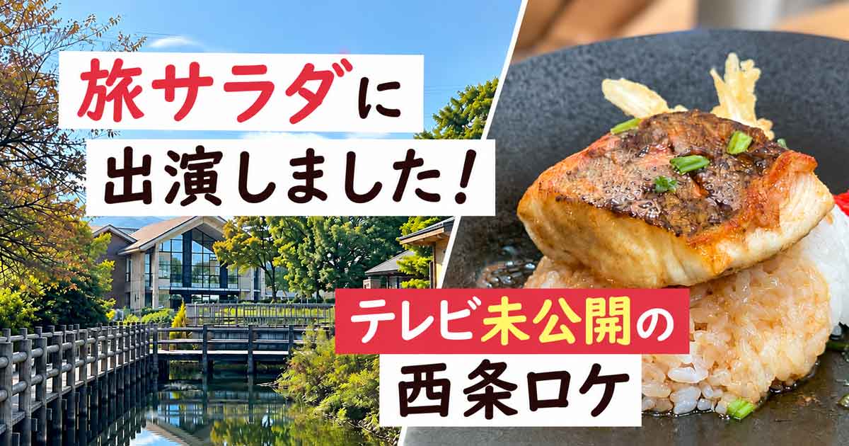 旅サラダ出演・テレビ未公開の西条ロケを紹介するサムネイル画像
