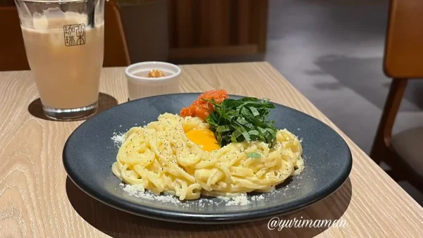 髙木珈琲の生パスタランチ「リッチ明太カルボナーラ」02