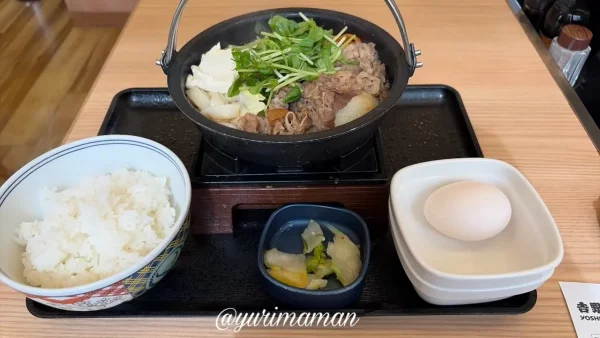 吉野家の牛すき鍋膳899円を実食